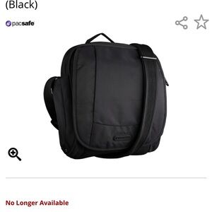 Pacsafe Black Anti-Theft Metrosafe 200 GIl Shoulder Bag
